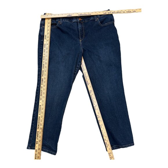 Gloria Vanderbilt Amanda Size 20WP Blue Denim 5-Pocket Button Fly Jeans Pants - Picture 9 of 9
